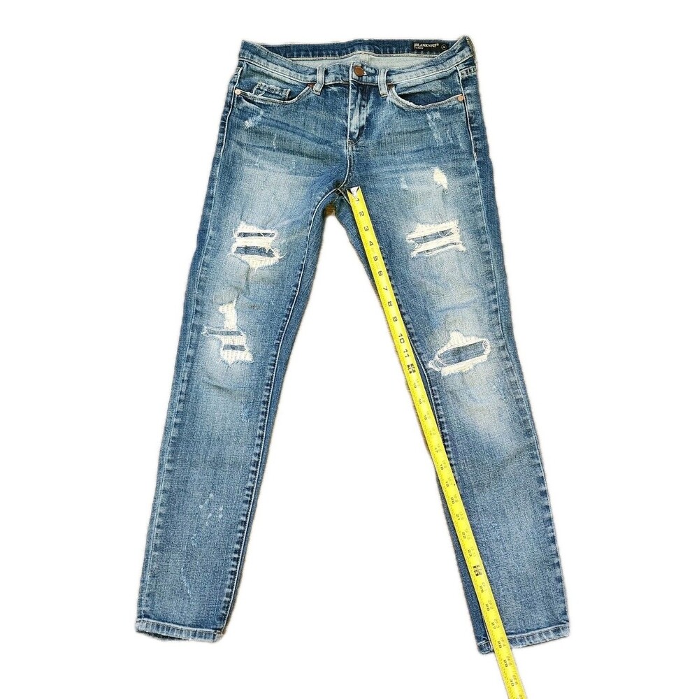 Blank NYC The Reade Jeans Women's Size 28 Distressed Blue Denim - Picture 3 of 10